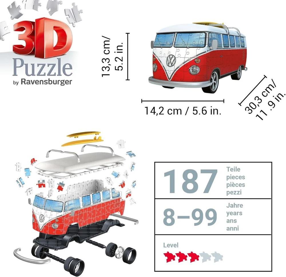 Ravensburger 12516 Volkswagen T1 3d dėlionė