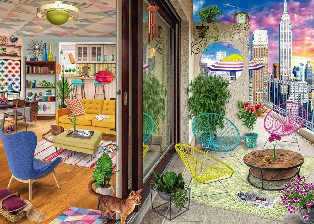 Ravensburger 16545 nyc apartment dėlionė 1000 detalių, fantasy