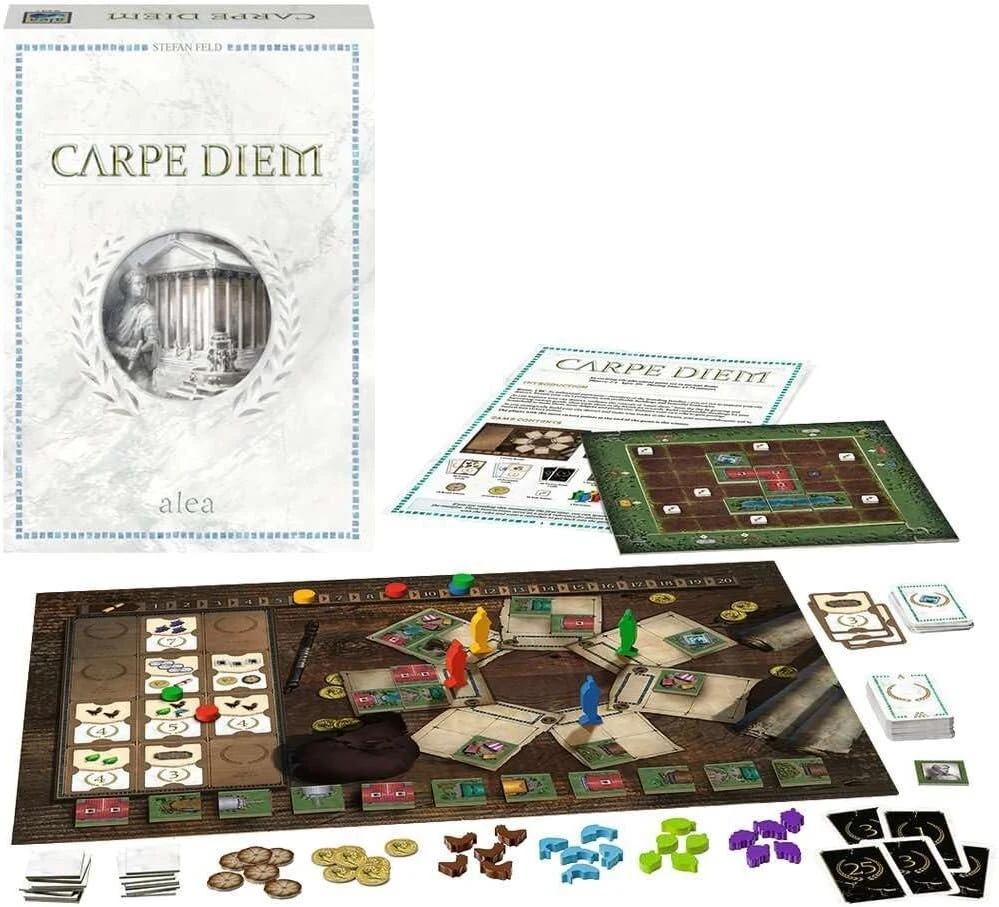 Ravensburger 26926 Carpe Diem, dėlionės žaidimas 2-4 žaidėjams nuo 10 metų, strateginis žaidimas, Alea Games, žaidimų serija