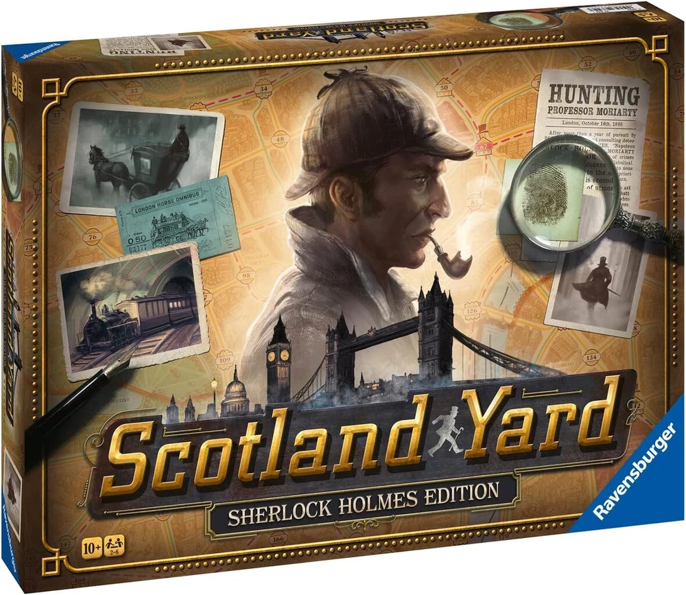 Ravensburger 27344 Scotland Yard: Sherlock Holmes Edition – ikoninis detektyvinis žaidimas 2–6 žaidėjams nuo 10 metų