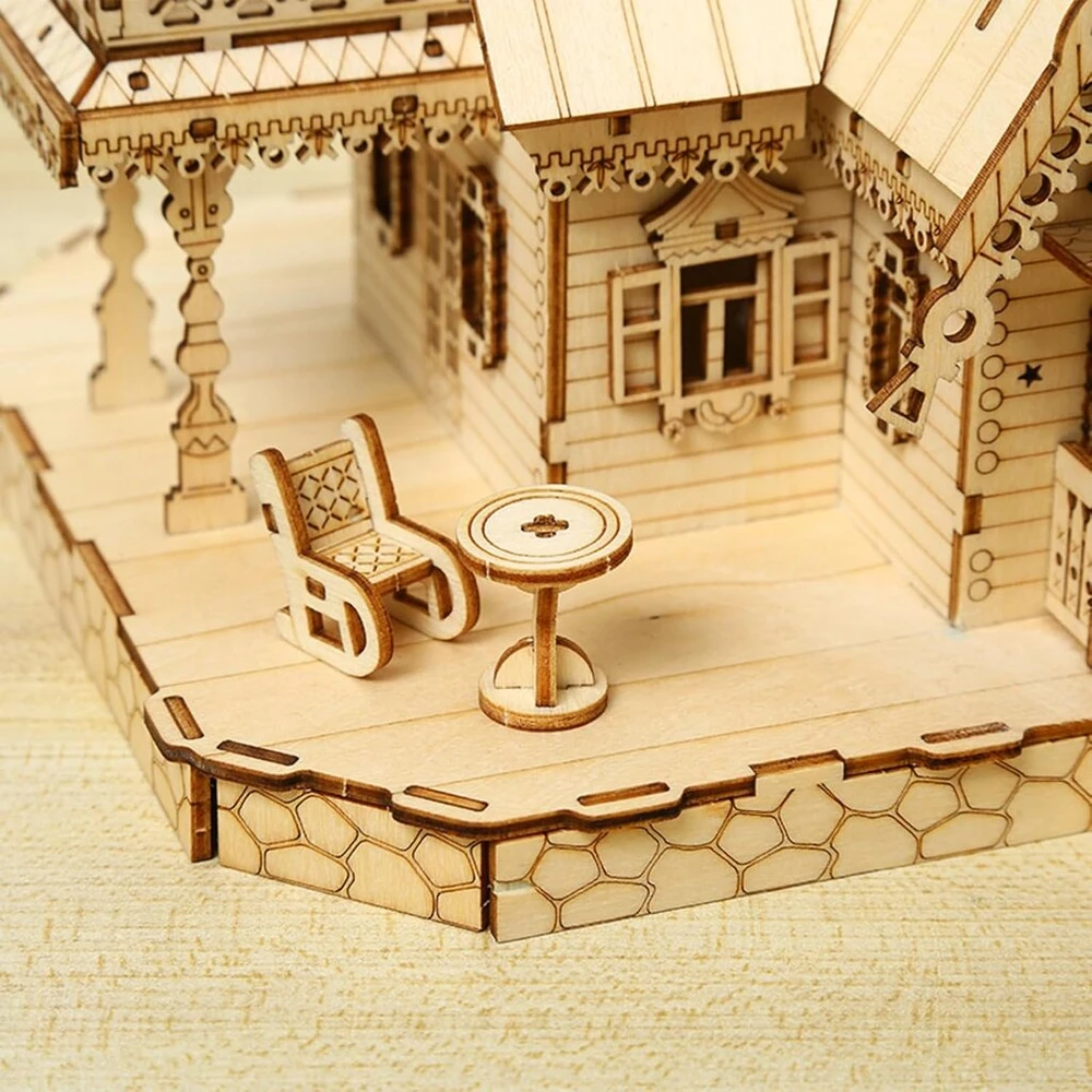 Ravensburger 3d medinė dėlionė "užraktas" – architektūrinis modelis suaugusiems