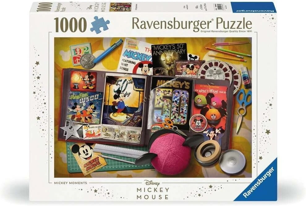 Ravensburger Dėlionė 12000843-1970 Mickey Moments - 1000 detalių Disney dėlionė suaugusiems ir vaikams nuo 14 metų