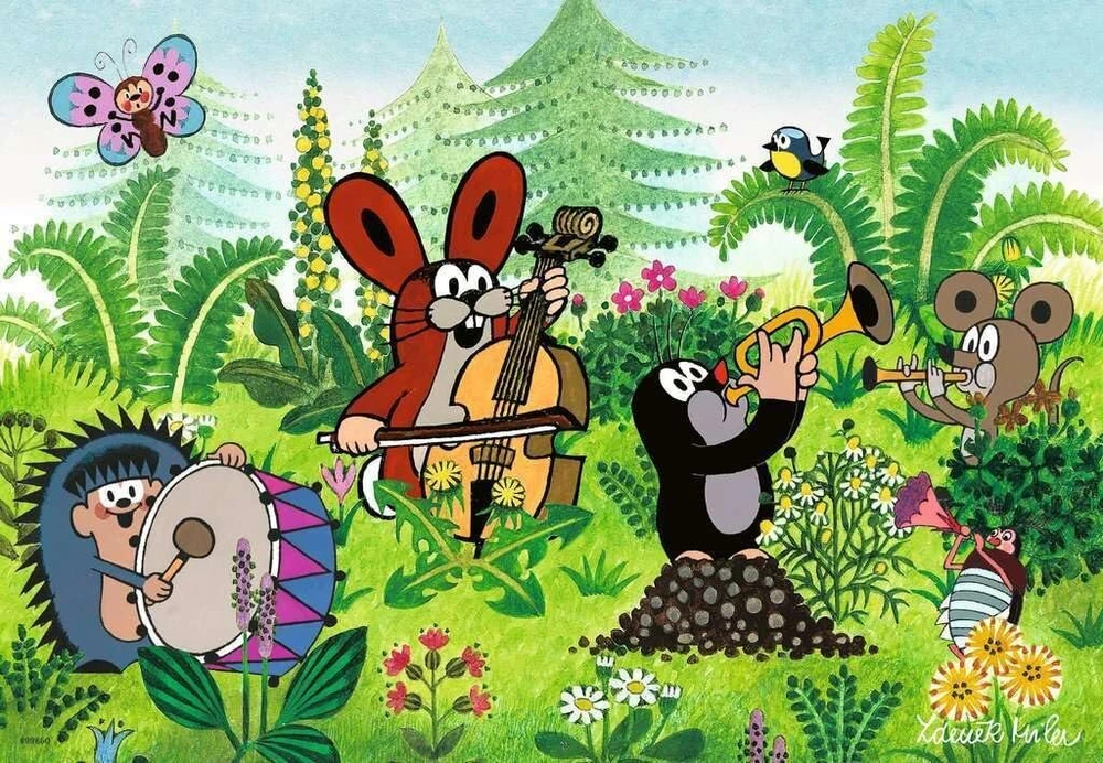 Ravensburger Dėlionė "sodo Šventė su Draugais" 2x12 detalių nuo 3 metų