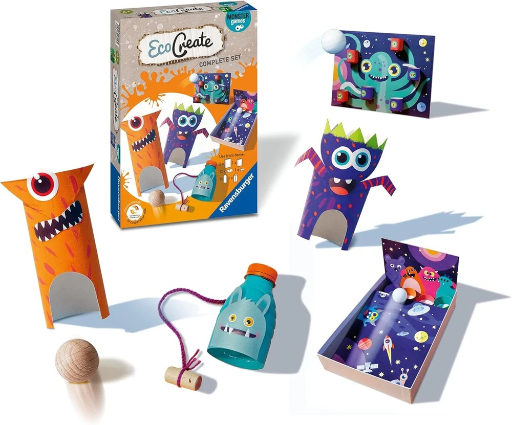 Ravensburger Ecocreate 18144 Monster Games vaikams nuo 6 metų
