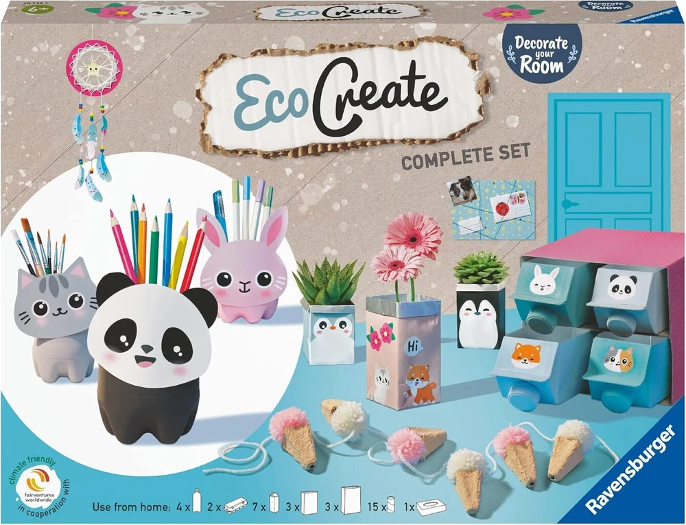 Ravensburger Ecocreate 18145 - Papuošk savo kambarį - Vaikams nuo 6 metų