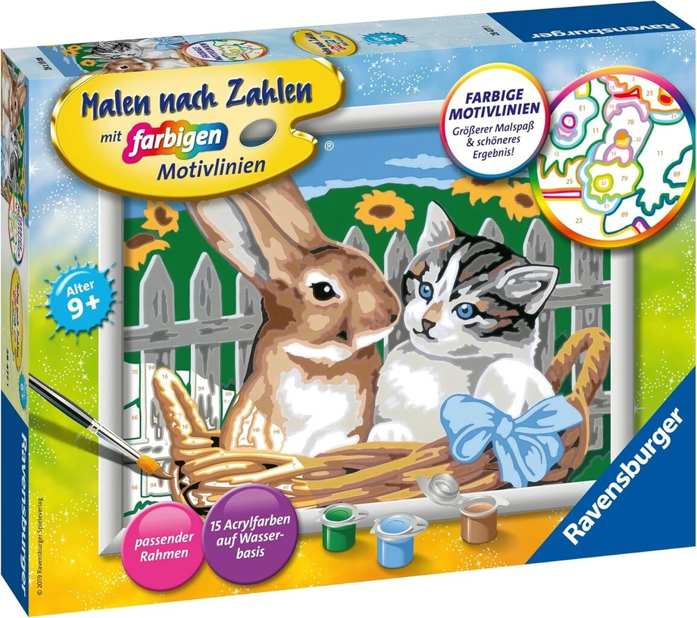 Ravensburger Piešimas pagal skaičius 28465 Delfinas, Mieli draugai, -