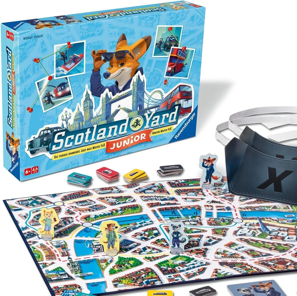 Ravensburger Scotland Yard Junior stalo žaidimas vaikams nuo 6 metų