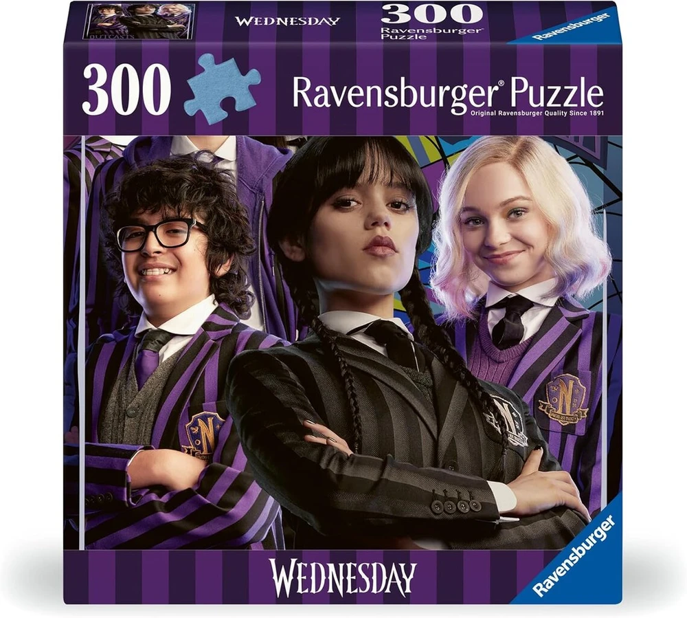 Ravensburger Suaugusiųjų dėlionė 300 detalių - Wednesday - Atskalūnai yra madingi