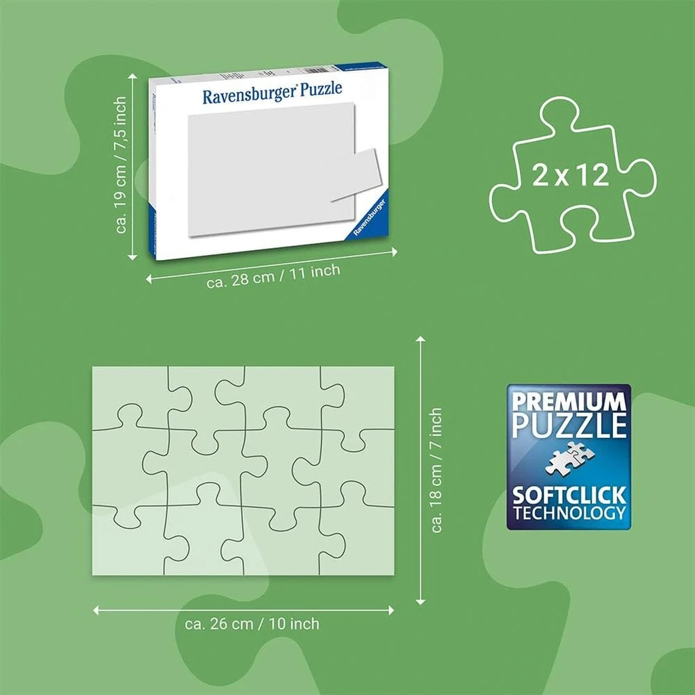 Ravensburger vaikiška dėlionė - 12004111 Bluey - dėlionė vaikams nuo 3 metų su 2 x 12 detalėmis