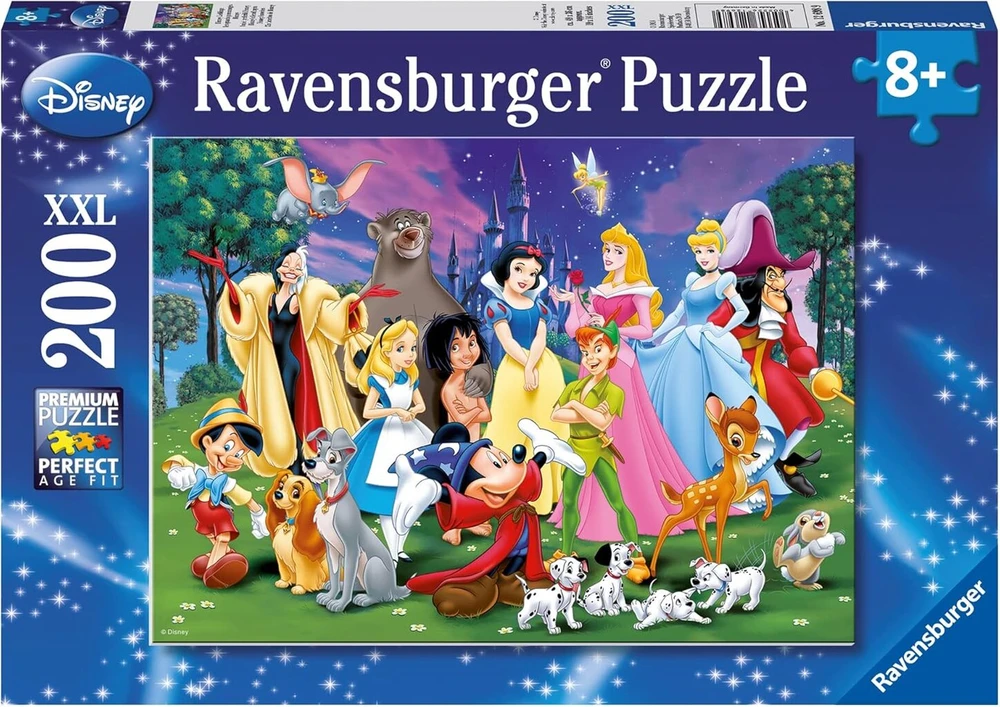 Ravensburger vaikiška dėlionė 12698 - Disney Favourites - 200 detalių