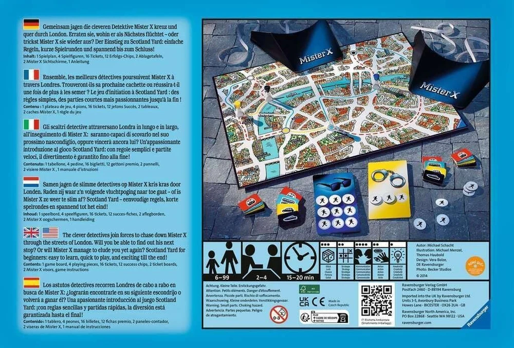 Ravensburger vaikų žaidimas 22289 - Scotland Yard Junior