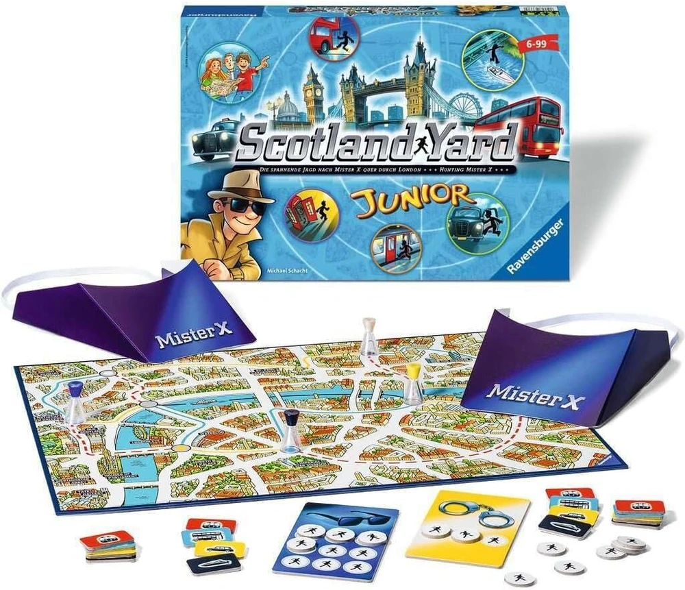 Ravensburger vaikų žaidimas 22289 - Scotland Yard Junior