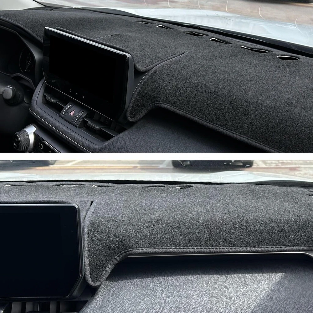 Remoch Toyota Rav4 2019-2022 pritaikytas prietaisų skydelio uždangalas, centrinės konsolės uždangalas, apsauga nuo saulės Rav 4-pad (juodas apvadas)