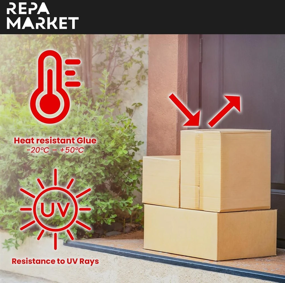 Repa Market 6 skaidrios pakavimo juostos ritinėliai, 48 mm x 54 m - akrilinė skaidri juosta - itin skaidri ir diskretiška polipropileninė pakavimo juosta - pakavimo juostos ritinėliai - itin skaidri siuntų juosta