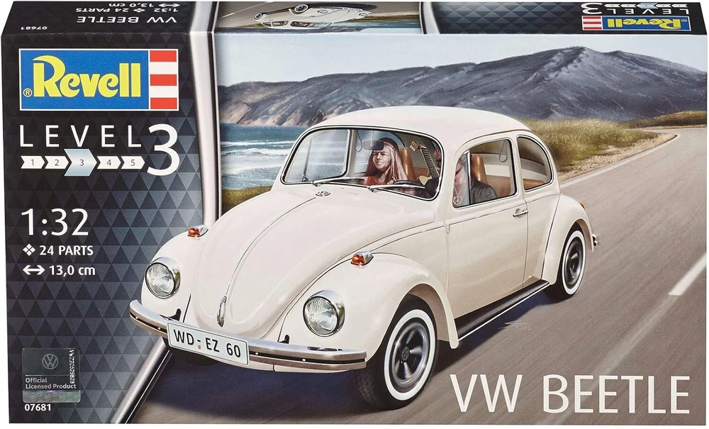 Revell Vw Beetle modelis, 1:32 mastelis, 13 cm