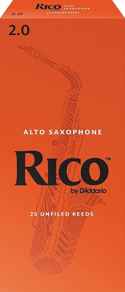 Vinilinė plokštelė Rico 2.0 stiprumo plokštelės alto saksofonui (25 vnt.)