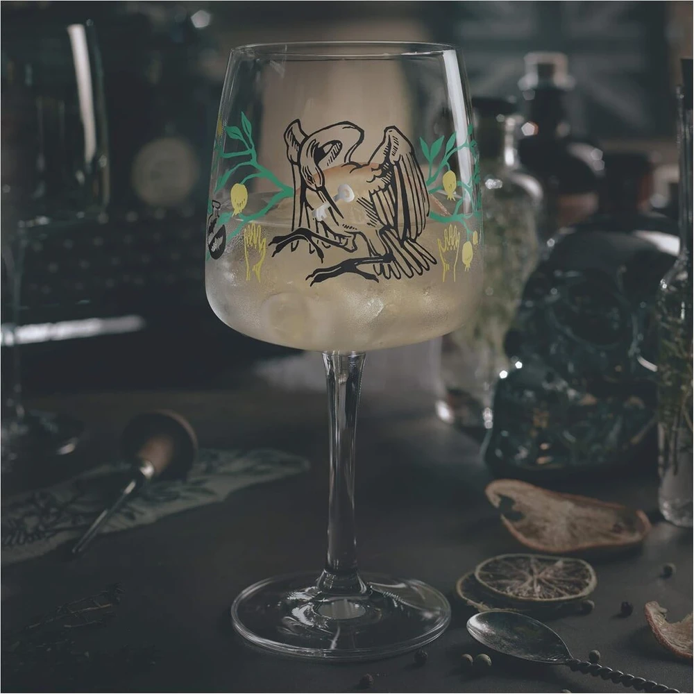 Ritzenhoff 3458003 gin stiklinė, 700 ml, serija fabelkraft motyvas nr. 3, kokteilinė stiklinė, gandro iliustracija, pagaminta vokietijoje