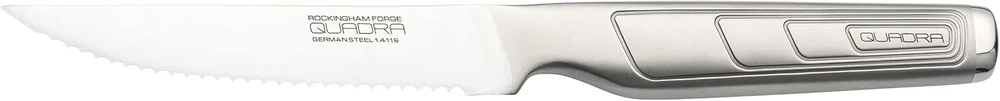 Rockingham Forge Quadra 4.5 colių kepsnių peilis su ašmenimis ir ergonomiška rankena, pagamintas iš vokiško plieno, 11.5 cm
