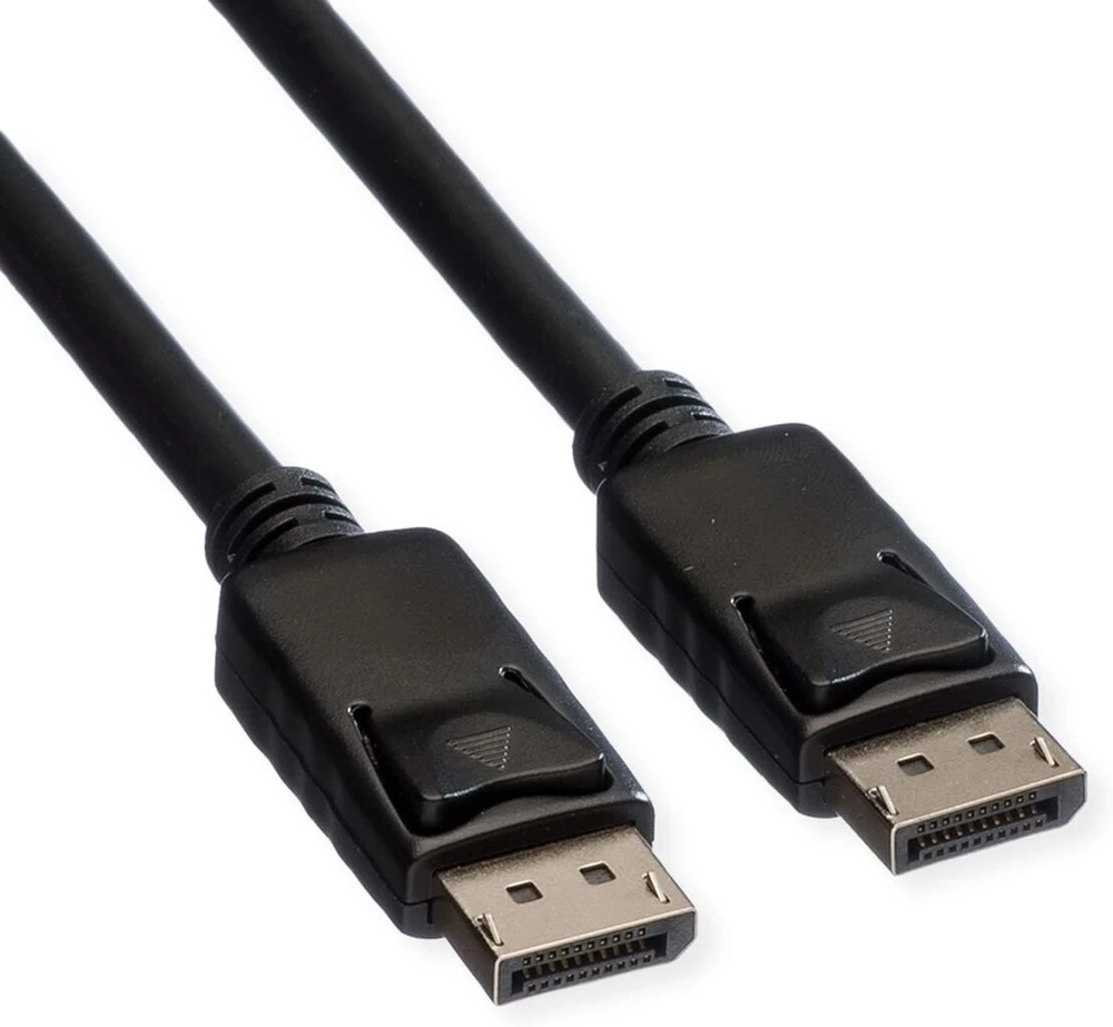 Roline Displayport kabelis, Dp-dp, v1.2, St - St, Tpe, juodas, 5 m