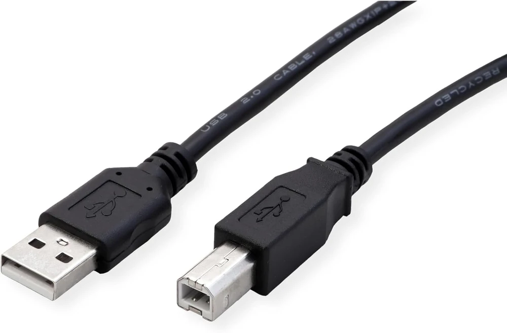 Roline Rm Usb 2.0 A-b tipo kabelis 0,8 m juodas