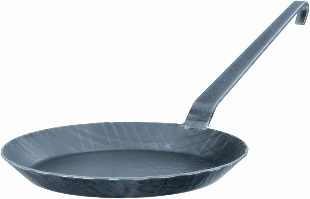 Rosle 24 cm nerūdijančio plieno keptuvė iš kaltinės geležies