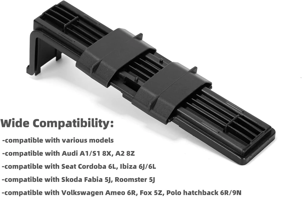 Ruimou 1 komplektas automobilio oro kondicionieriaus filtro dangtelio plokštė oe 6q0819422b 6q0815391 6q0819422 6q0819422a, suderinama su vw polo fox ameo, suderinama su audi