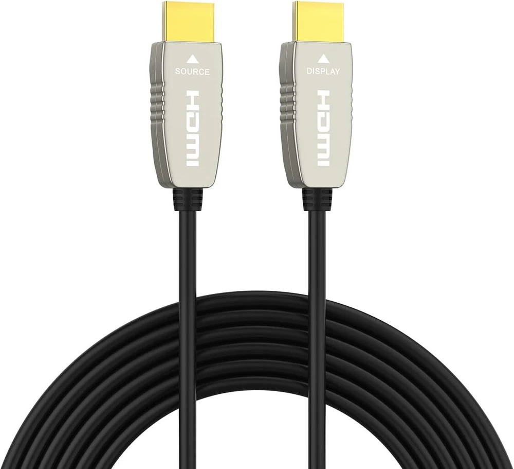 Ruipro 4k šviesolaidinis Hdmi kabelis 5 metrai 18 gbps 4k @ 60 hz Arc Hdr10 itin plonas lankstus Hdmi 2.0b kabelis