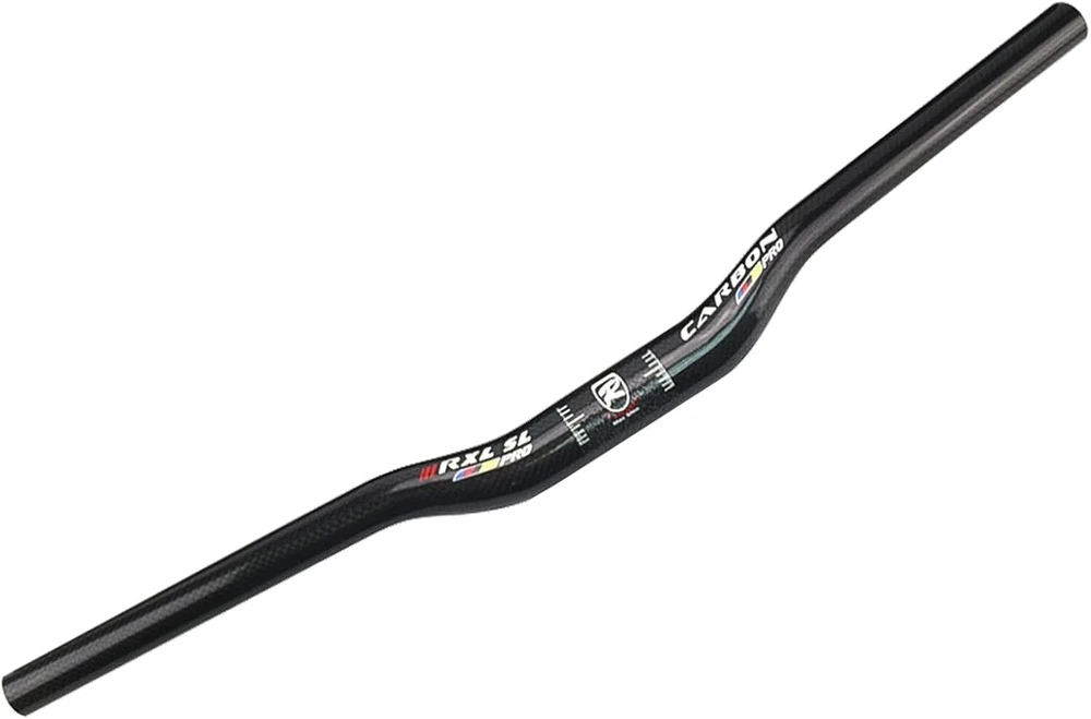 Rxl sl mtb vairas, juodas downhill carbon vairas, mtb 680/700/720/740/760mm, 3k blizgus