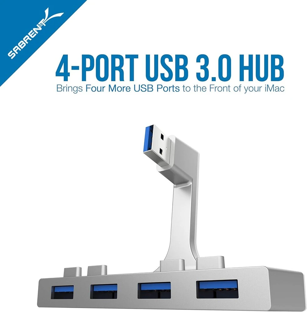 Sabrent 4 prievadų Usb 3.0 šakotuvas, skirtas Imac (hb-imcu)