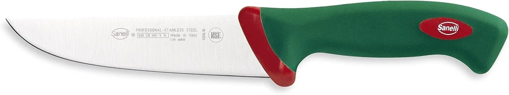 Sanelli 100616 Premana Professional Line mėsininko peilis, ilgis - 16 cm, spalva, žalia