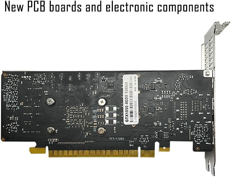 Saplos gtx 1050 vaizdo plokštė kompiuteriui, 4 gb gddr5 128 bitų, hdmi displayport dvi-d, kompiuterio gpu, žaidimų vaizdo plokštė, pci express x16, directx 12