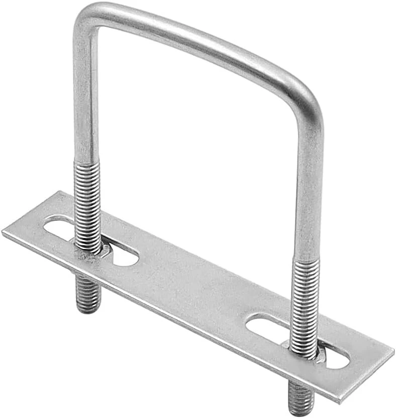 Sarini U formos varžtai M6 50 x 80 mm, nerūdijančio plieno U formos laikiklis, U formos varžto uždarymas, kvadratinio vamzdžio stogo bagažinės tvirtinimo laikiklio atsarginės dalys, 4 vnt.