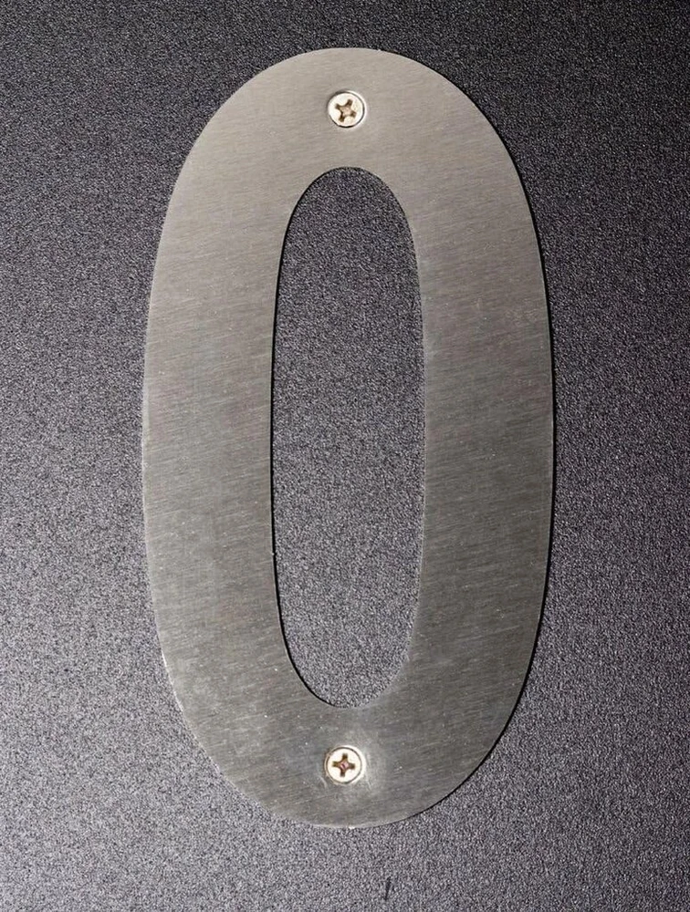 Satininio nerūdijančio plieno durų numeris 0 – 150 mm