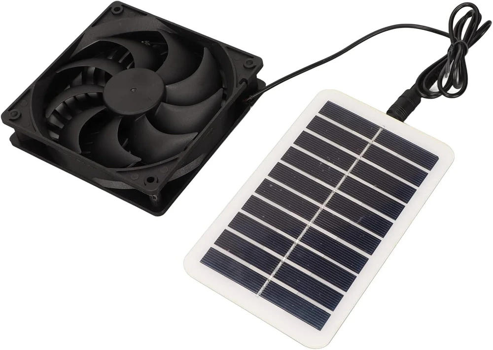Saulės ventiliatoriaus rinkinys 15w 5v, nešiojamas oro ištraukėjas