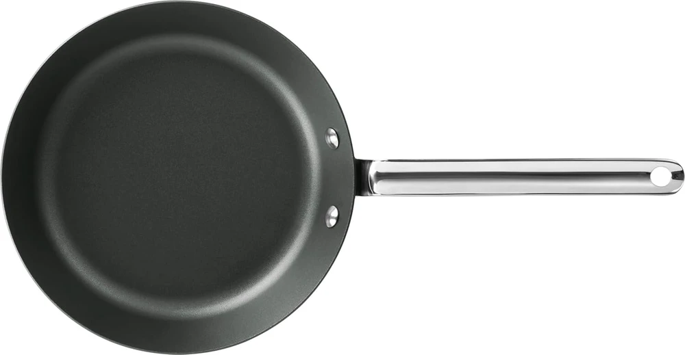 Scanpan juodas iron keptuvė, 22 cm, aukščiausios kokybės anglinis plienas, atspari aukštai temperatūrai, daugiafunkcė keptuvė su ergonomiška rankena, tinkama naudoti orkaitėje, be pfas