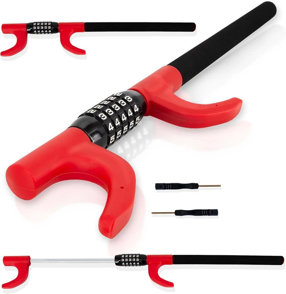 Schmidt security tools pedalų ir vairo užraktas automobiliui 49.5 - 78 cm apsauga nuo vagystės