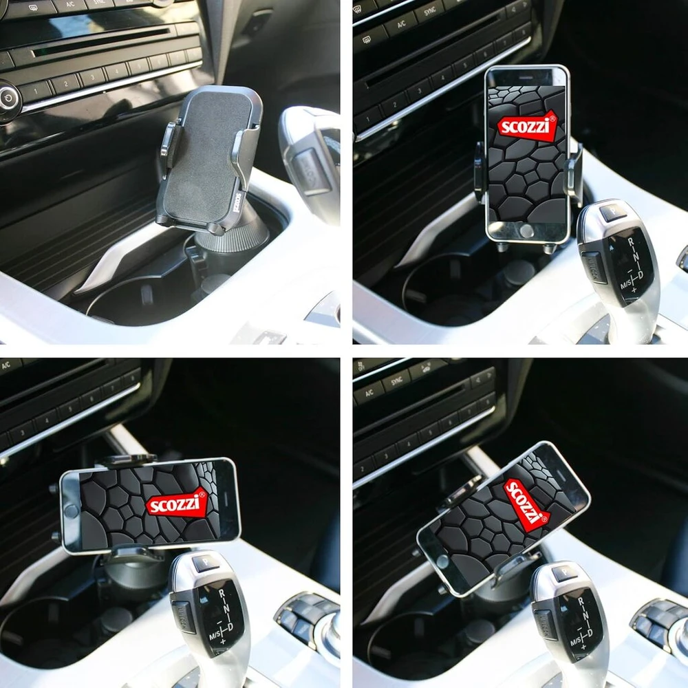 Scozzi universalus automobilinis telefono laikiklis į gėrimų laikiklį automobilyje, sunkvežimyje, išmaniajam telefonui