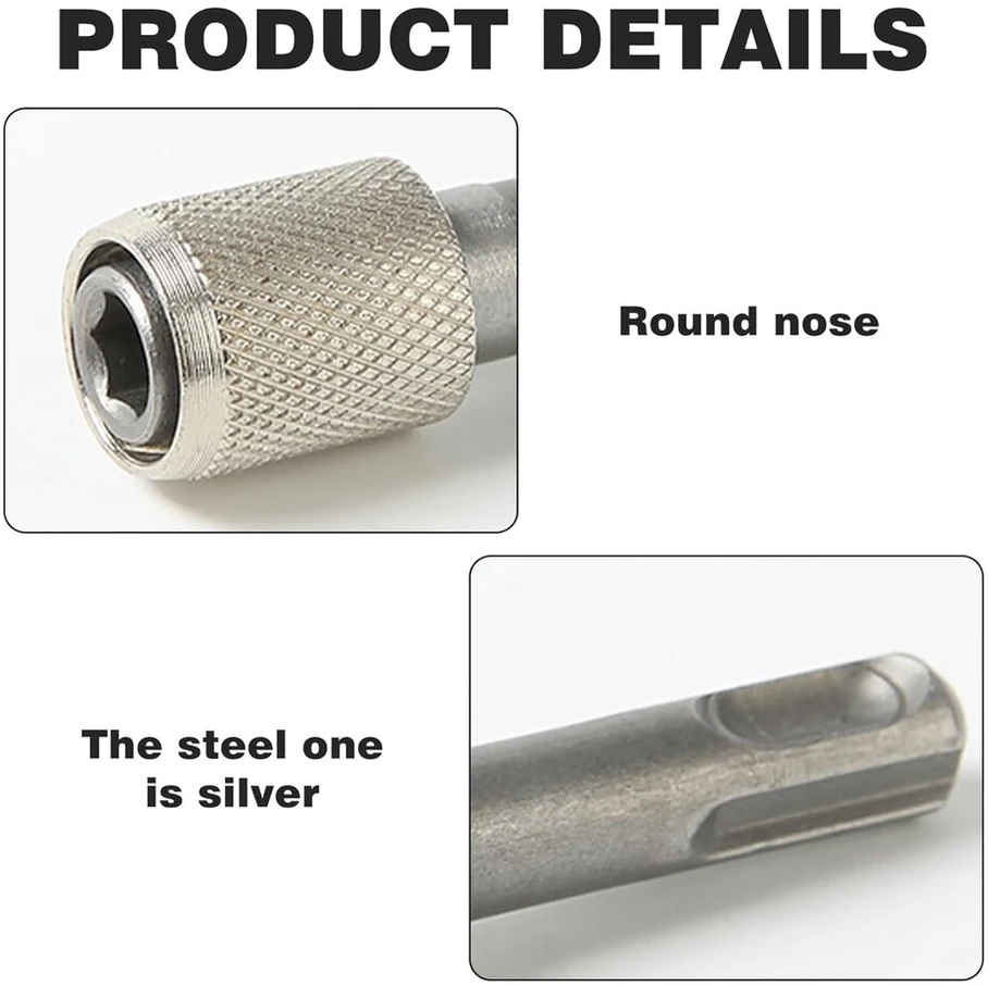 Sds plus adapteris, 6,35 mm sds antgalių laikiklis, šešiakampis kotas, titano plieno adapteris, gręžimo griebtuvas, perforatorius, galios sugėrimas, smūginis grąžtas, elektriniai įrankiai buitiniams prietaisams, pramoninis