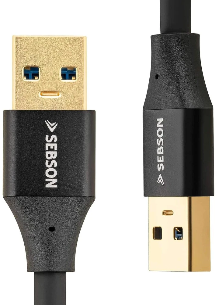 Sebson Usb 3.0 laidas 1m, A tipo į A tipą, 5 Gbit/s
