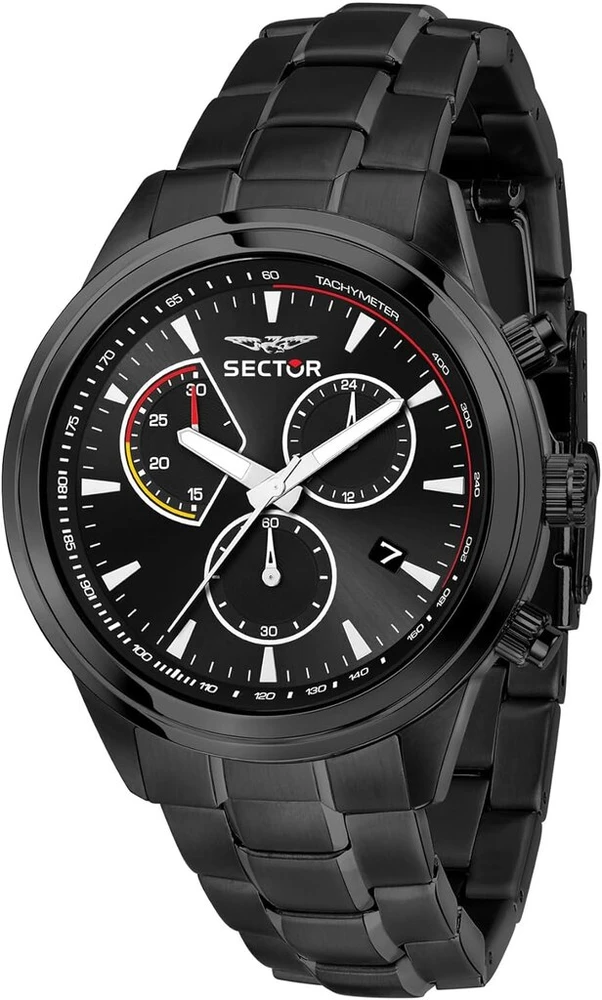 Sector No Limits 670 vyriškas laikrodis chronografas kvarcinis mechanizmas 45 mm