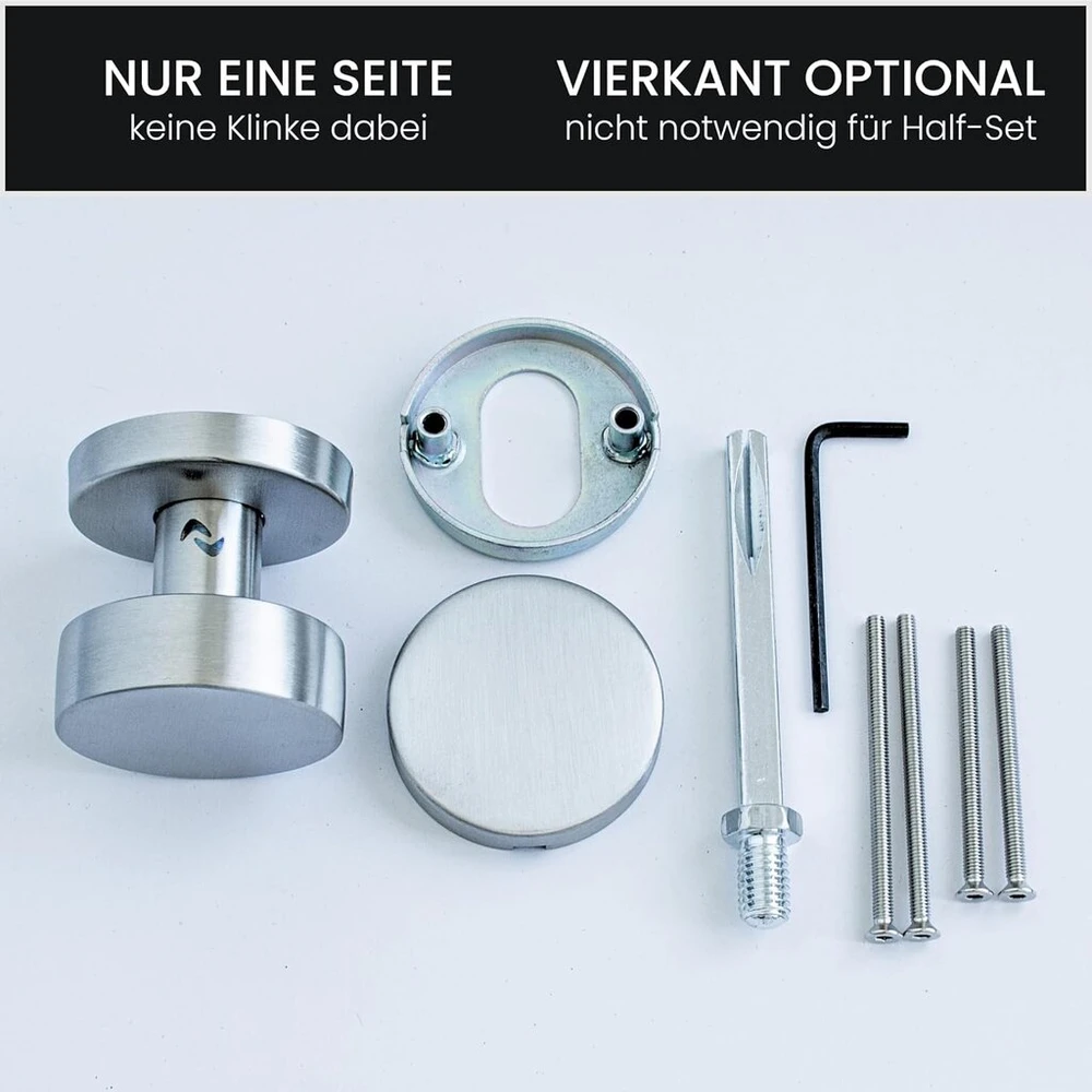 Sempro Fix nerūdijančio plieno rankenėlė - fiksuota durų rankenėlė priekinėms durims ir biurui - nerūdijanti durų rankenėlė