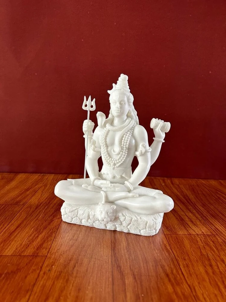 Shivaji Arts Lord Shiva statula, vidutinė Mahadev dievybė namams, Adiyogi Shiva statula, Bholenath hindu dievas meditacijai, jogos laikui, sunaikinimui