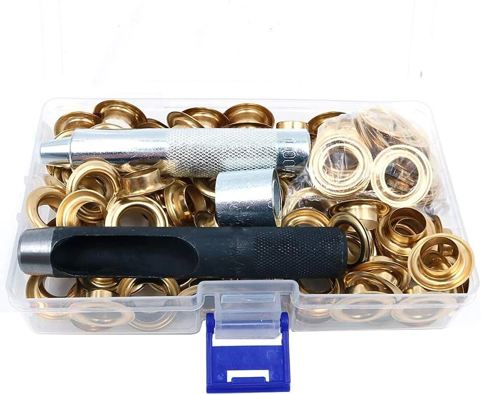 Shiwaki 100 vienetų auksinis sen įrankių rinkinys, grometų reguliavimo įrankis ir 100 sen su dėžute (12 mm vidinis skersmuo)