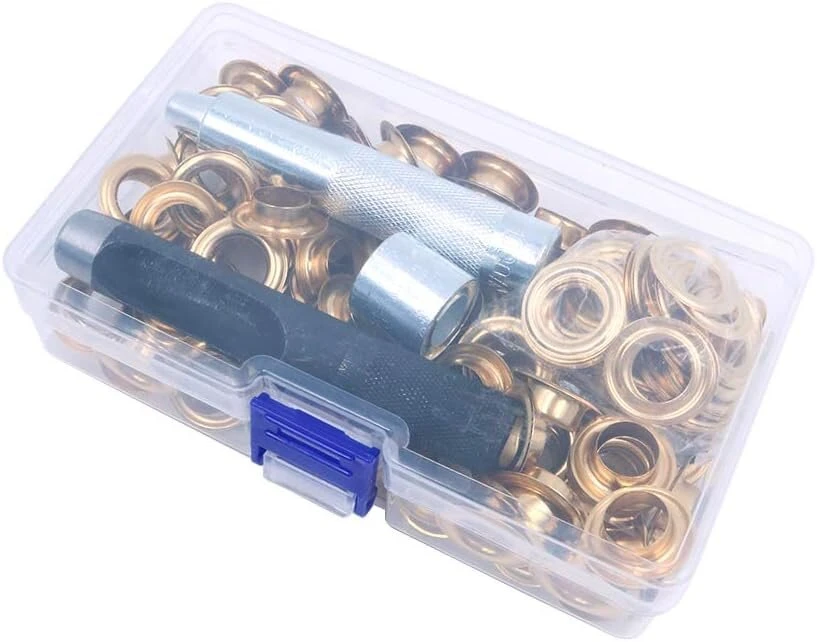 Shiwaki 100 vienetų auksinis sen įrankių rinkinys, grometų reguliavimo įrankis ir 100 sen su dėžute (12 mm vidinis skersmuo)