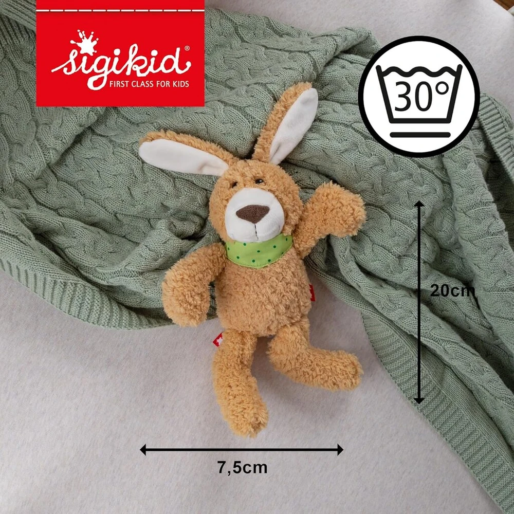 GMBH & CO Sigikid 43251 Huberto Hummeltal S triušis, minkštas žaislas, podcast'o herojus, nuo 3 mėnesių