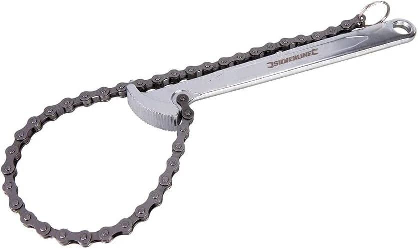 Silverline 675121 grandininis alyvos filtro raktas, 150 mm