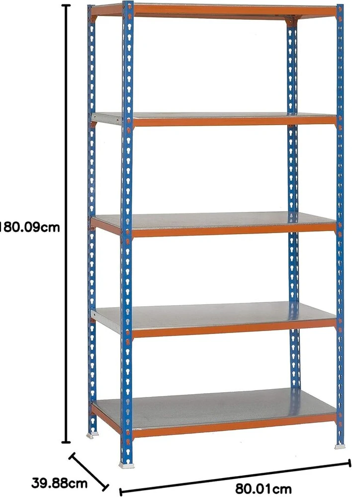 Simonrack Simonclick Mini 5/400 lentynų komplektas mėlynas/oranžinis/galva