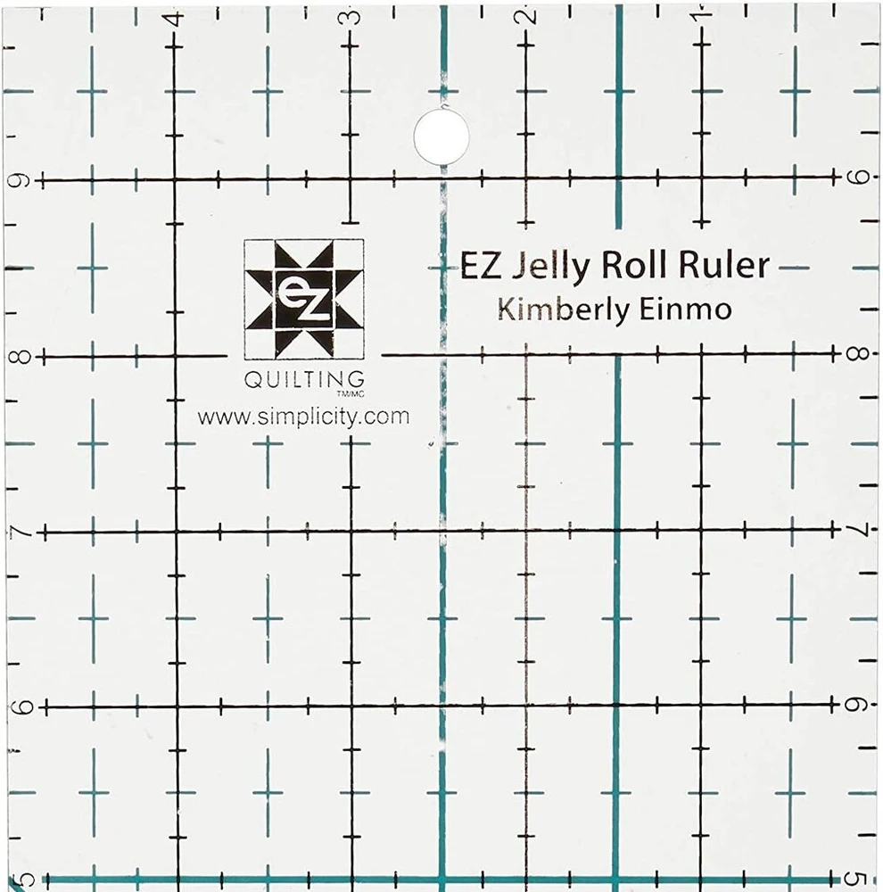 Simpli-ez 8829425 5 colių x 10 colių liniuotė "jelly Roll", skirtas quiltingui