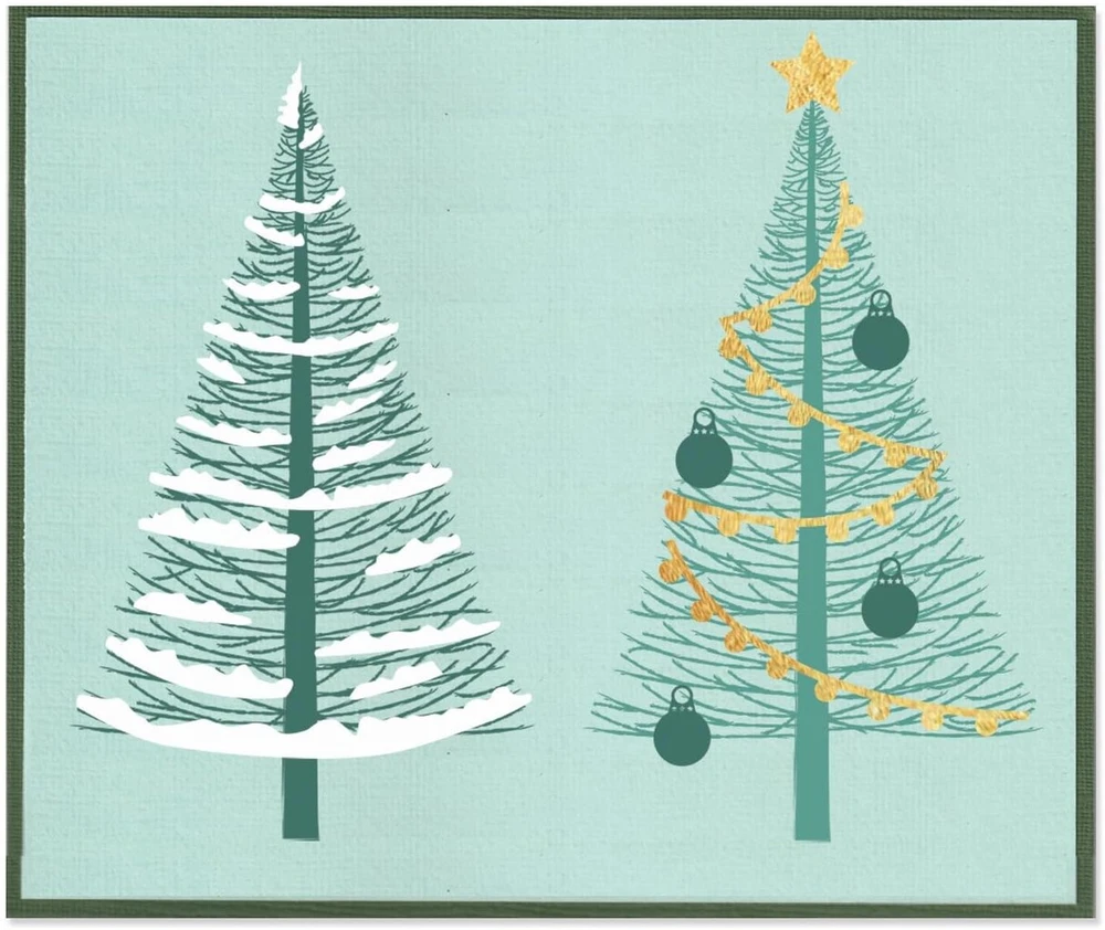 Sizzix Stacey Park skaidrūs antspaudai su trafaretas, Cosmopolitan Christmas, Merry and Light by Stacey Park, įvairiaspalvis, vienas dydis