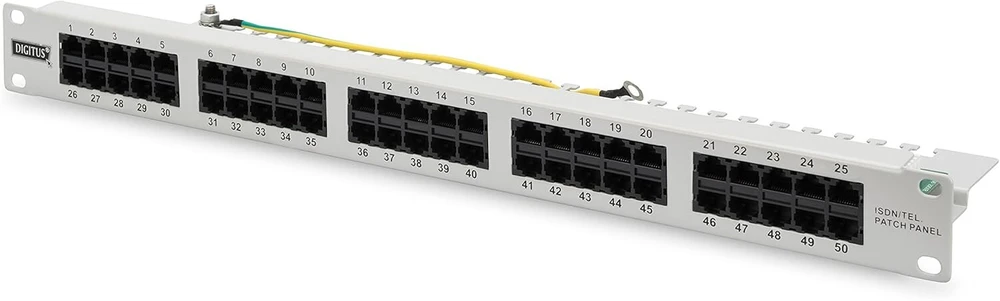 Skydelis Patch Panel 50 Port Digitus Cat.3 Isdn / 19 / Dn 91350-1